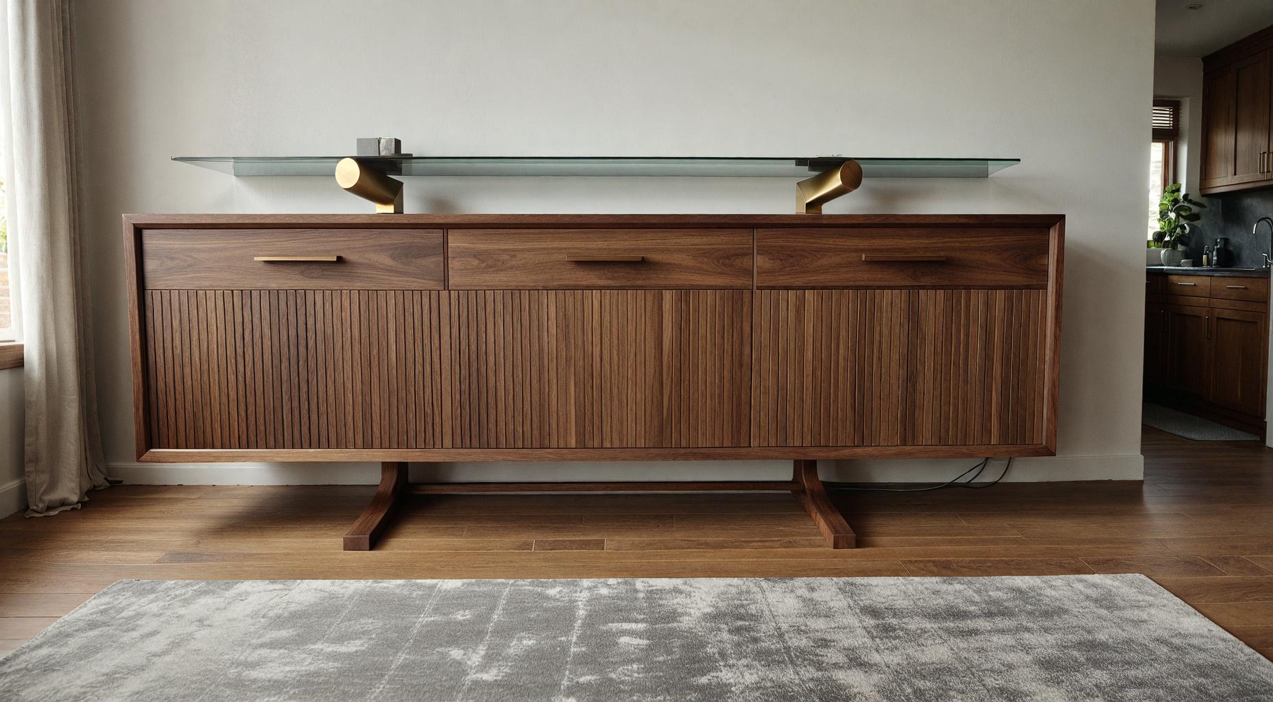 Elara — Architectural Console Table with Vertical Rhythm